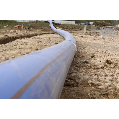 Protecta-Line provides makes installation easier in contaminated land at Wixams Protecta-Line provides makes installation easier in contaminated land at Wixams