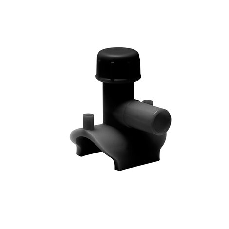 Frialen 90mm (3) x 32mm Black PE80 Electrofusion Top Loading Tapping Tee