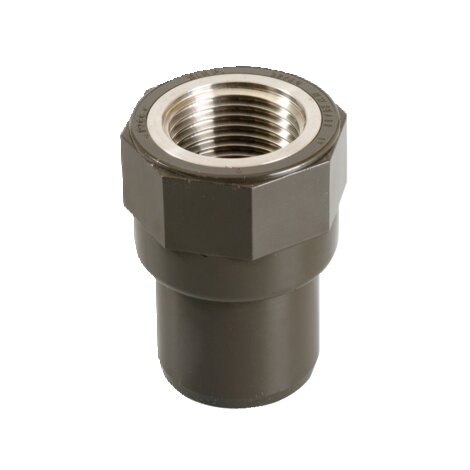 HTA 20mm (25mm) x 1/2 Threaded Stainless Steel Adaptor 316L HTA 20mm (25mm) x 1/2 Threaded Stainless Steel Adaptor 316L