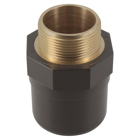 HTA 40mm (50mm) x 1 1/4 Adaptor with Brass Thread HTA 40mm (50mm) x 1 1/4 Adaptor with Brass Thread