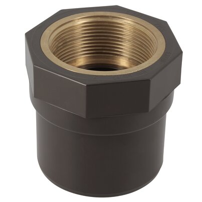 HTA 90mm (110mm) x 3 Threaded Adaptor Brass HTA 90mm (110mm) x 3 Threaded Adaptor Brass