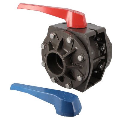HTA 90mm Double Union Ball Valve