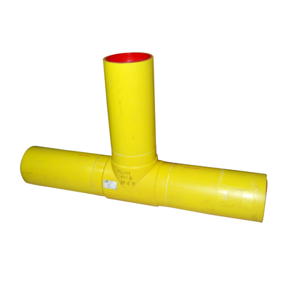 GPS Yellow 500mm PE100 SDR21 Pupped Equal Tee GPS Yellow 500mm PE100 SDR21 Pupped Equal Tee