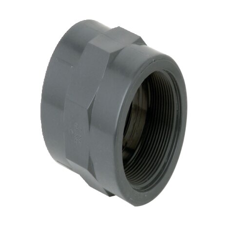 PVC 50 x 1.1/2mm Socket Plain Threaded PVC 50 x 1.1/2mm Socket Plain Threaded