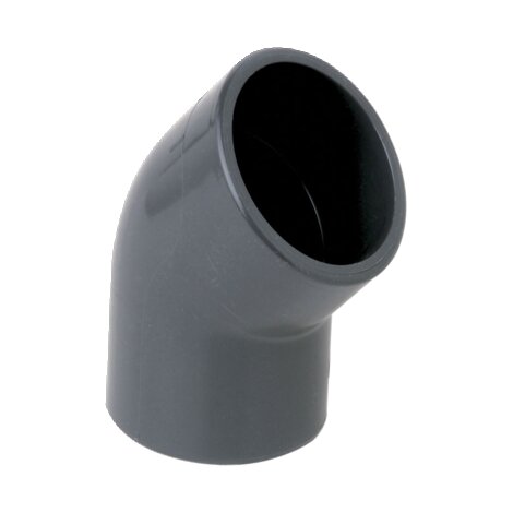 PVC 40mm 45 Elbow Plain PVC 40mm 45 Elbow Plain