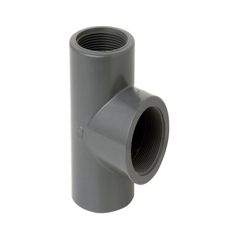 PVC 63 x 63 x 2 90 Tee Plain/Threaded PVC 63 x 63 x 2 90 Tee Plain/Threaded