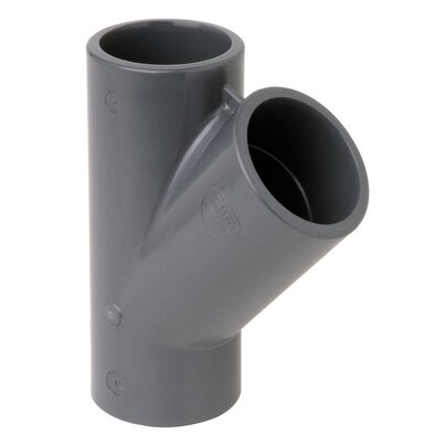 PVC 63mm 45 Plain Tee