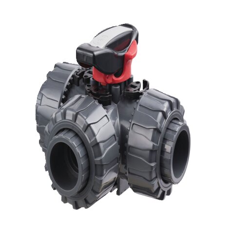 PVC 1/2 TKD TxPort Ball Valve BSP Threaded EPDM PVC 1/2 TKD TxPort Ball Valve BSP Threaded EPDM