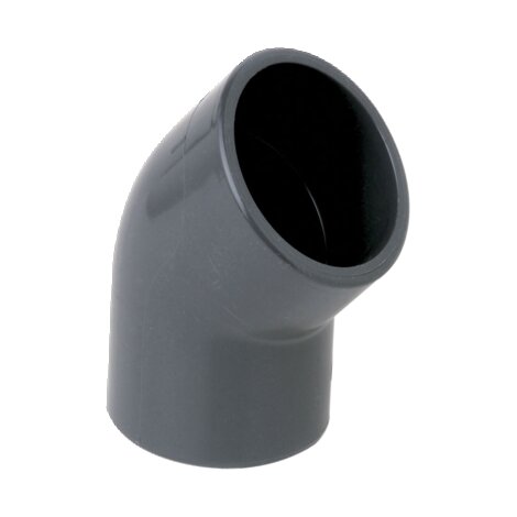 PVC 90mm 45 Elbow Plain