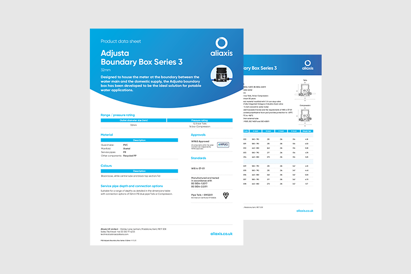 Adjusta Boundary Box Series 3 - 32mm data sheet