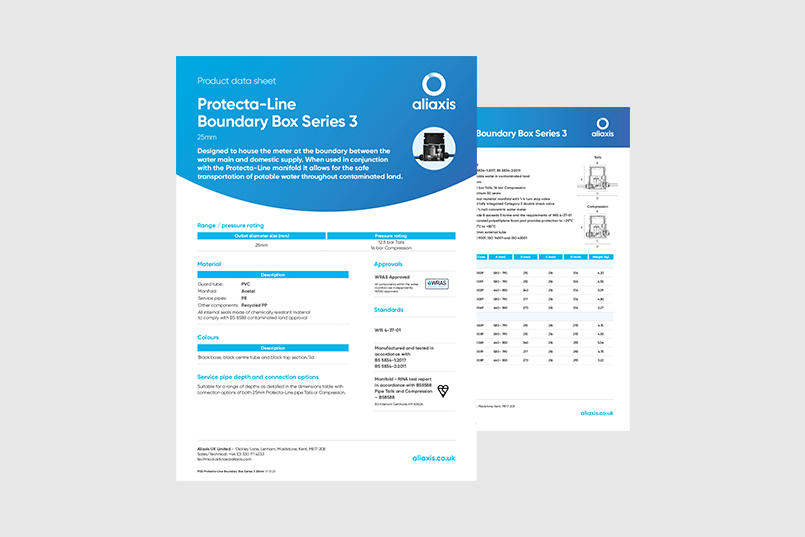 Protecta-Line Boundary Box Series 3 - 25mm data sheet