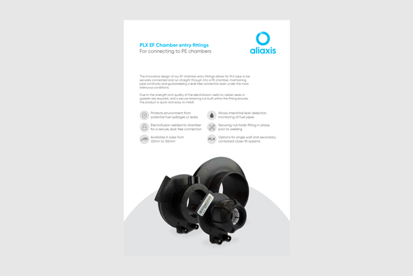 PLX EF Chamber Entry Fittings Product Information Sheet