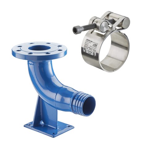 Protecta-Line 125mm x DN80 SDR17 Mechanical Duckfoot Bend