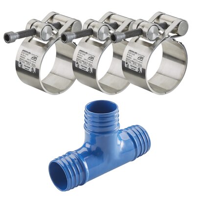 Protecta-Line 125mm SDR17 Mechanical Equal Tee