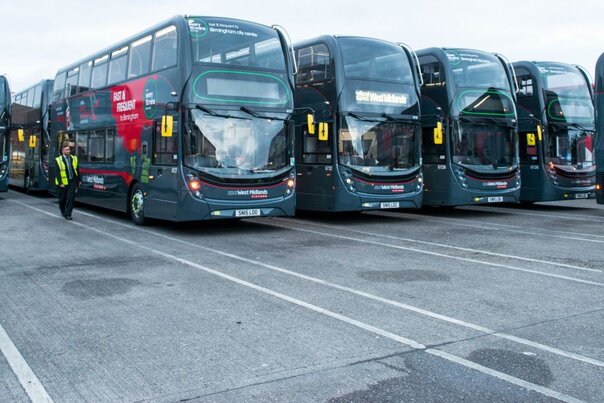 National Express use PLX Blue at their Walsall bus depot