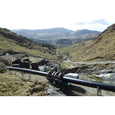 Generating hydro power in the Snowdonia National Park with GPS PE Black